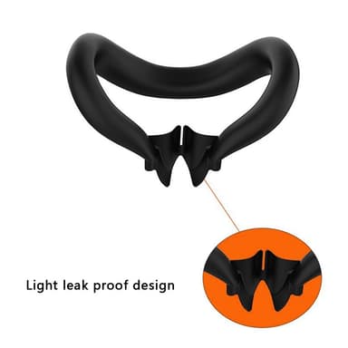 Meta Quest 3 VR Headset ansiktsmaske linsehette 2 vippehette Hvit