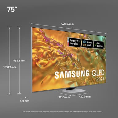 Samsung 75" Q80D 4K QLED Smart-TV (2024)