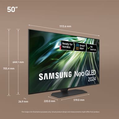 Samsung 50" QN90D 4K Neo QLED Mini LED Smart-TV (2024)