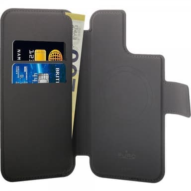 Puro iPhone 12/13/14/15 Pro Max/iPhone 14/15 Plus Etui MagSafe Folio Svart