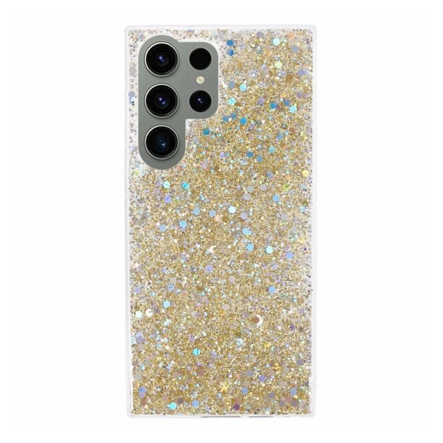 Nordic Covers Samsung Galaxy S23 Ultra Deksel Sparkle Series Citrine Gold