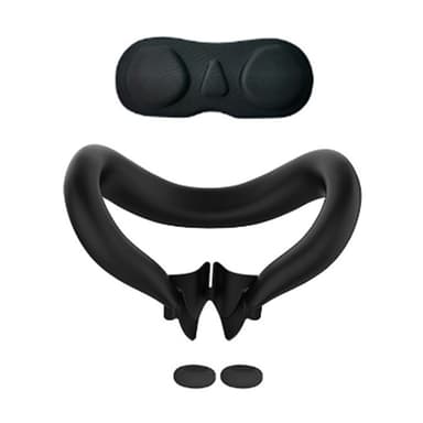 Meta Quest 3 VR Headset ansiktsmaske linsehette 2 vippehette svart