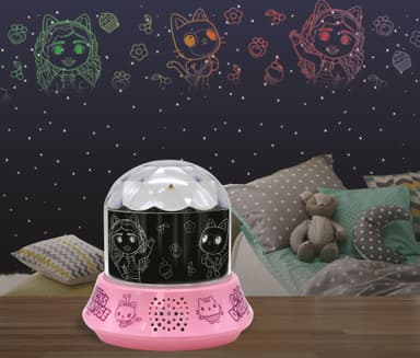 Gabby's Dukkehus Nattlampe Projektor med høyttaler.