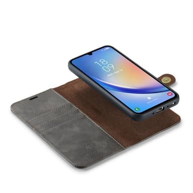 Mobil lommebok DG-Ming 2i1 Samsung Galaxy A35 - Grå