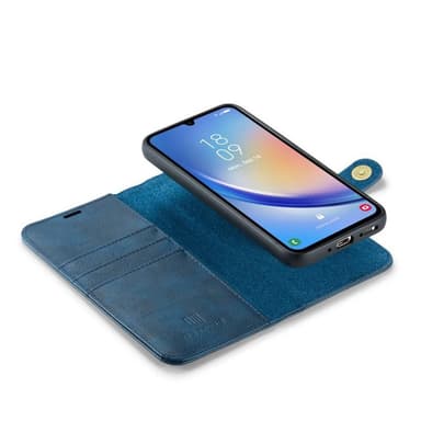 Mobil lommebok DG-Ming 2i1 Samsung Galaxy A35 - Blå