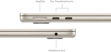MacBook Air 13 M3 24/512GB (stjerneskinn)