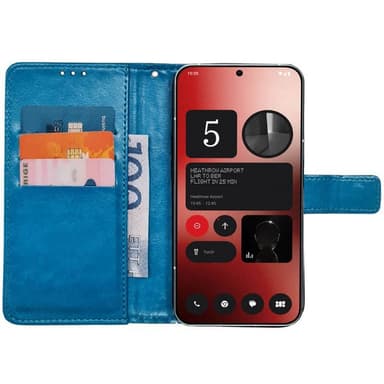 Lommebokdeksel 3-kort Nothing Phone 2a - Lyseblå