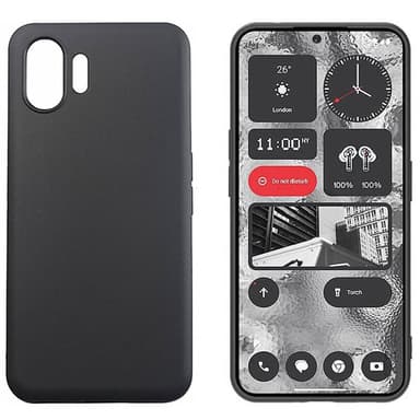 Silikondeksel Nothing Phone (2)- Sort