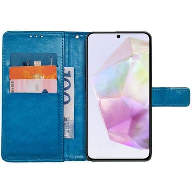 Lommebokdeksel 3-kort Samsung Galaxy A55 - Lyseblå