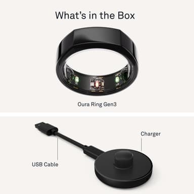 Oura Ring Gen3 Heritage smartring størrelse 6 (Black)
