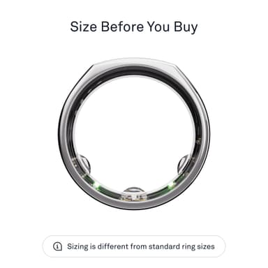 Oura Ring Gen3 Heritage smartring størrelse 9 (Silver)