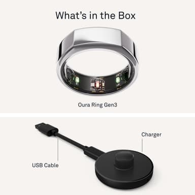 Oura Ring Gen3 Heritage smartring størrelse 10 (Silver)