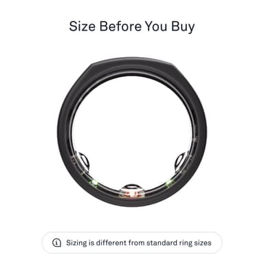 Oura Ring Gen3 Heritage smartring størrelse 13 (Stealth)