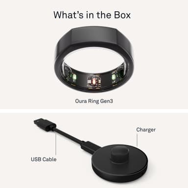 Oura Ring Gen3 Heritage smartring størrelse 13 (Stealth)