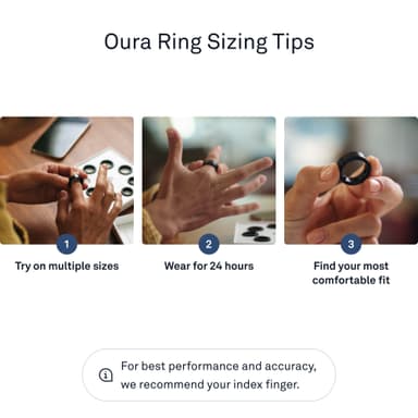 Oura Ring Gen3 størrelsessett
