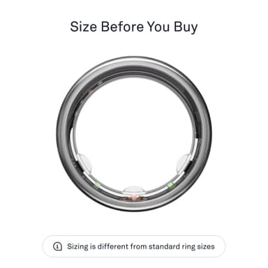 Oura Ring Gen3 Horizon smartring størrelse 11 (titan)