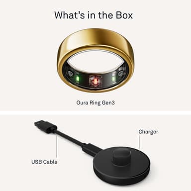 Oura Ring Gen3 Horizon smartring størrelse 6 (Gold)