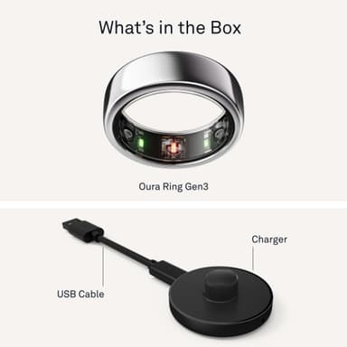 Oura Ring Gen3 Horizon smartring størrelse 11 (Silver)