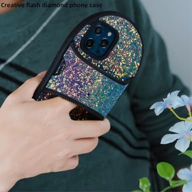 Til iPhone 15 TPU-deksel Tøfler Stilstativ Anti-fall Telefonveske
