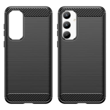 Samsung Galaxy A35 Karbonfiber Teksturdeksel - Svart