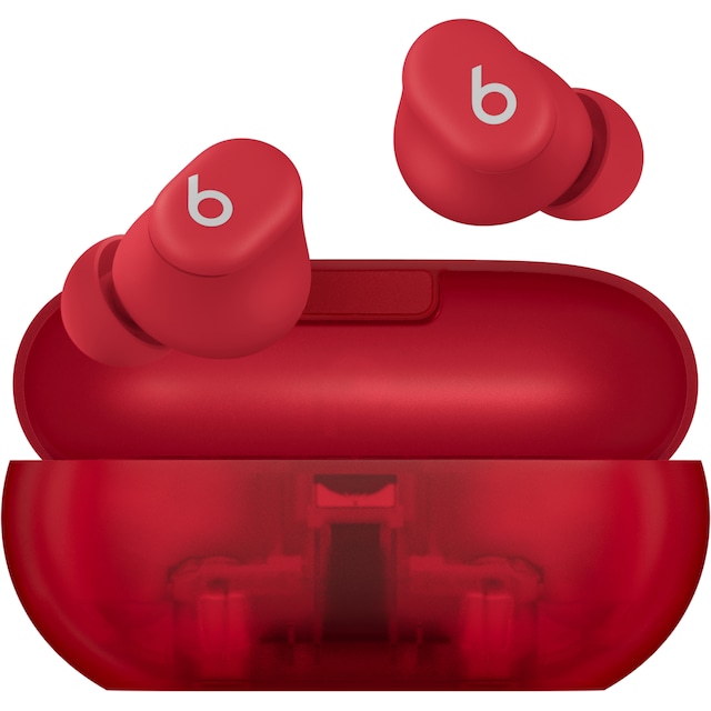 Beats Solo Buds helt trådløse in-ear hodetelefoner (gjennomsiktig rød)
