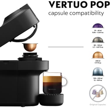 Nespresso Vertuo POP kapselmaskin fra DeLonghi verdipakke ENV90.B