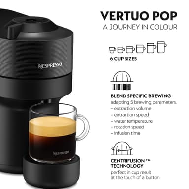 Nespresso Vertuo POP kapselmaskin fra DeLonghi verdipakke ENV90.B