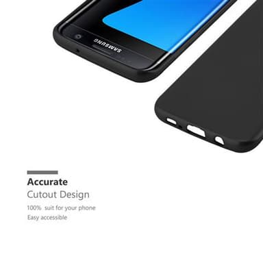 Deksel Samsung Galaxy S7 EDGE Case Cover (svart)