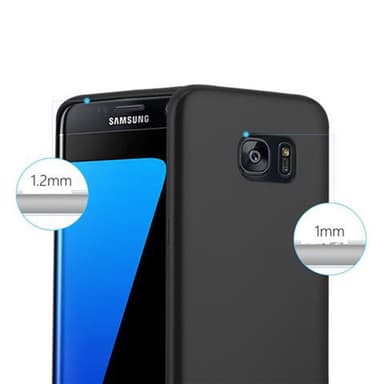 Deksel Samsung Galaxy S7 EDGE Case Cover (svart)