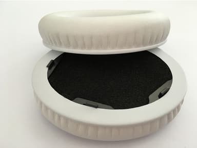 1 par øreputer i PU-proteinskinn for Beats Studio 1.0 Hvit