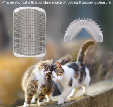 Cat Corner selvpleiebørste Grå