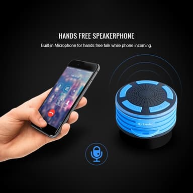 Sykkelhøyttalere Bluetooth vanntette og støvtette Mini utendørs høyttalere Flerfarget