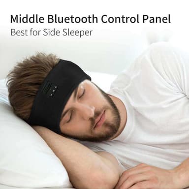 Sovehodetelefoner, Bluetooth-sovemaske Sort