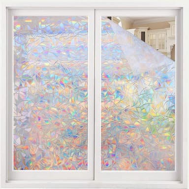 Selvklebende vindusfolie med mønster 200x44.5 cm