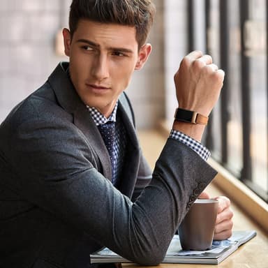 Reim til Fitbit Charge 3/4 i brunt skinn