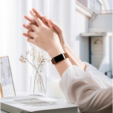 Reim til Fitbit Charge 3/4 i brunt skinn