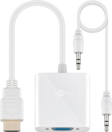 HDMI™/VGA-adapter, nikkelbelagt