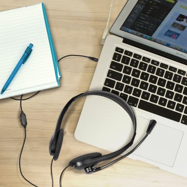 PC-headset Stereo med mikrofon 1x3,5mm-kontakt