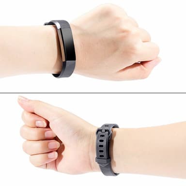 Fitbit Alta / Alta HR 3-pakning klokkereimer (S) Svart / Grå / Blå