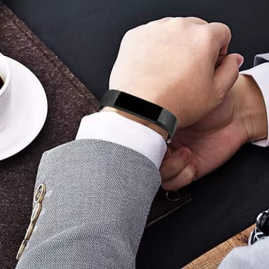 Fitbit Alta / Alta HR 3-pakning klokkereimer (S) Svart / Grå / Blå