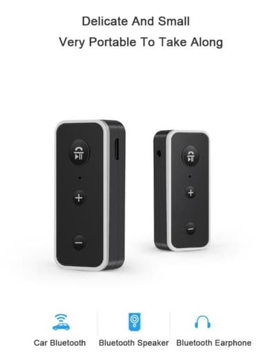 Bluetooth 5.0 mottaker / Aux biladapter