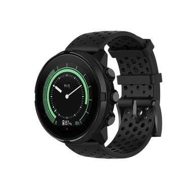 Bracelet Silicone Noir Pour Suunto 7/9/9Baro/D5/Spartan Et Fossil Nate/Q - 24mm