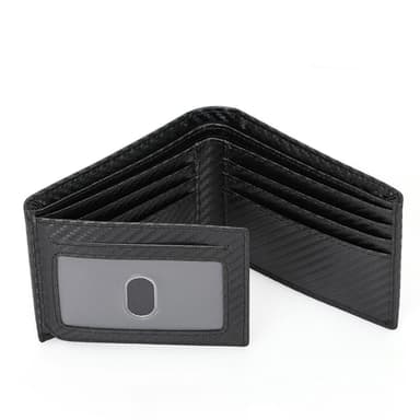Lett lommebokkortholder RFID-blokkering Sort