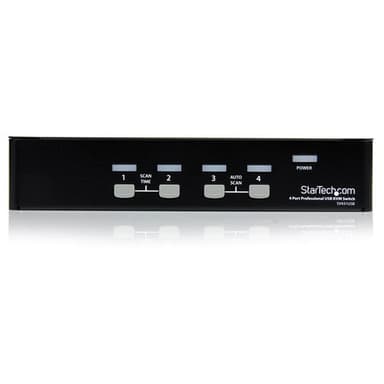 StarTech.com SV431USB, 1920 x 1440 piksler, Rack-montering, 1U, Sort