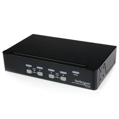StarTech.com SV431USB, 1920 x 1440 piksler, Rack-montering, 1U, Sort