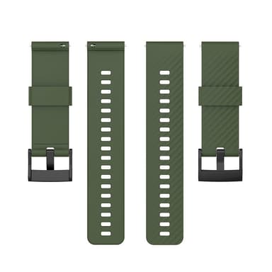 Suunto 7/9/9 Baro / D5 armbånd silikon Militærgrønn