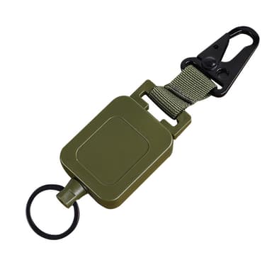 Yo-yo nøkkelring med uttrekkbar snor Mørk grønn 60 cm