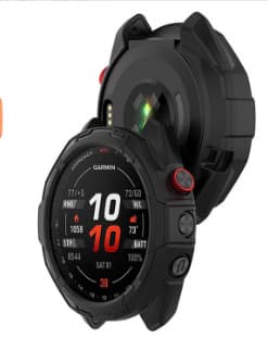 Smartklokke-beskyttelsesdeksel for Garmin Approach S70 TPU Sort 47 mm