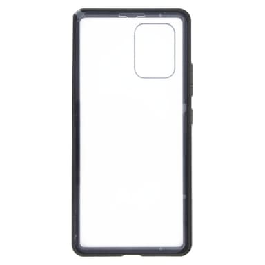 Samsung Galaxy A91 deksel dobbeltsidig herdet glass Svart