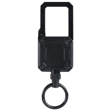 Plus Size Multifunksjonell magnetisk uttrekkbar nøkkelring 2-pack Sort